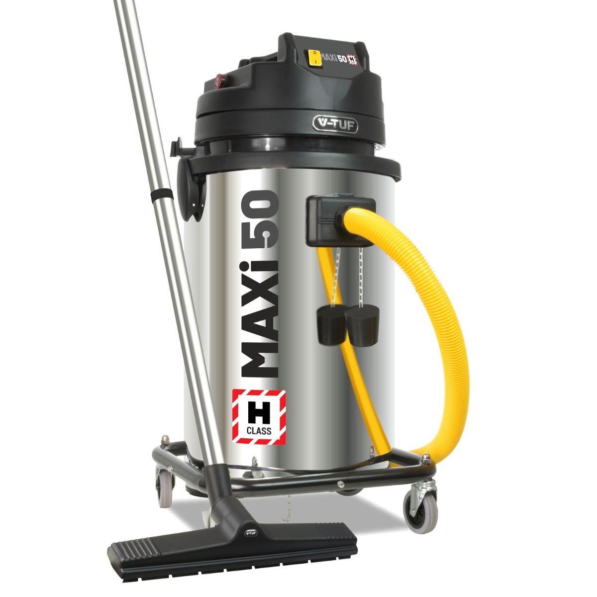 V-TUF MAXIH240-50L H-Class Industrial Dust Extraction Vacuum Cleaner for Efficient Performance 240V/1750W