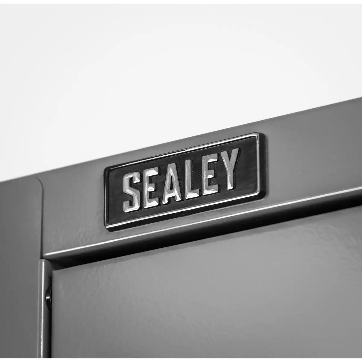 Sealey APMSBESTACK03SS Superline PRO Black Edition Storage System with Stainless Worktop 2.04m