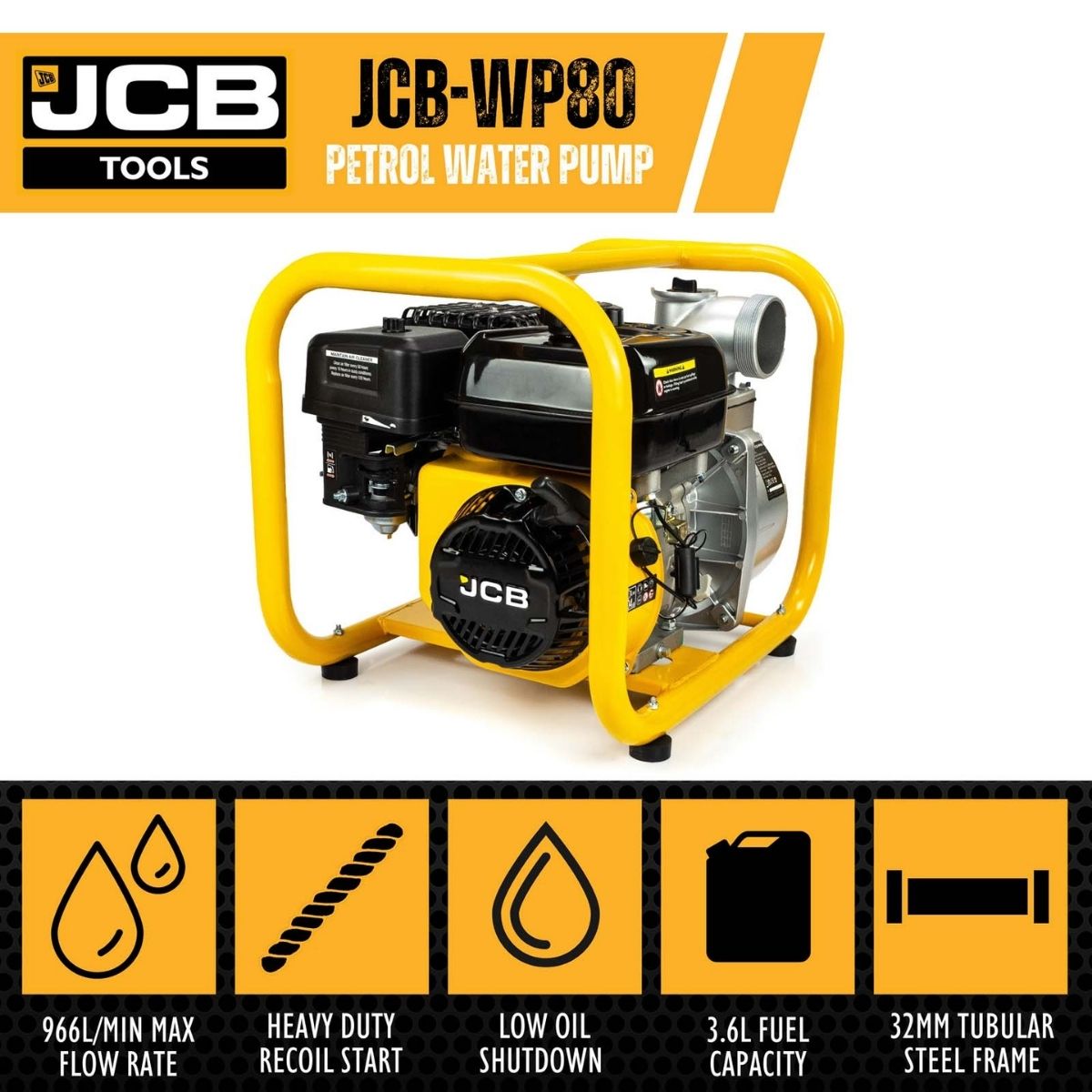 JCB WP80 4-Stroke 7.5hp 3