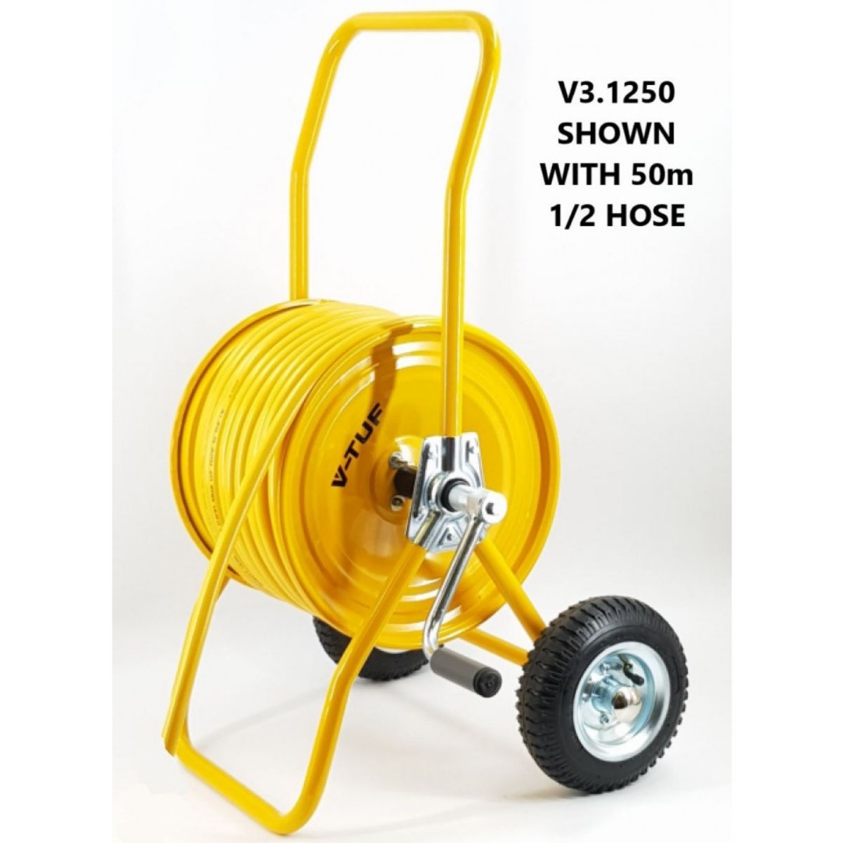 V-TUF V3.1250 Hose Reel Trolley Holds 50m of 1/2