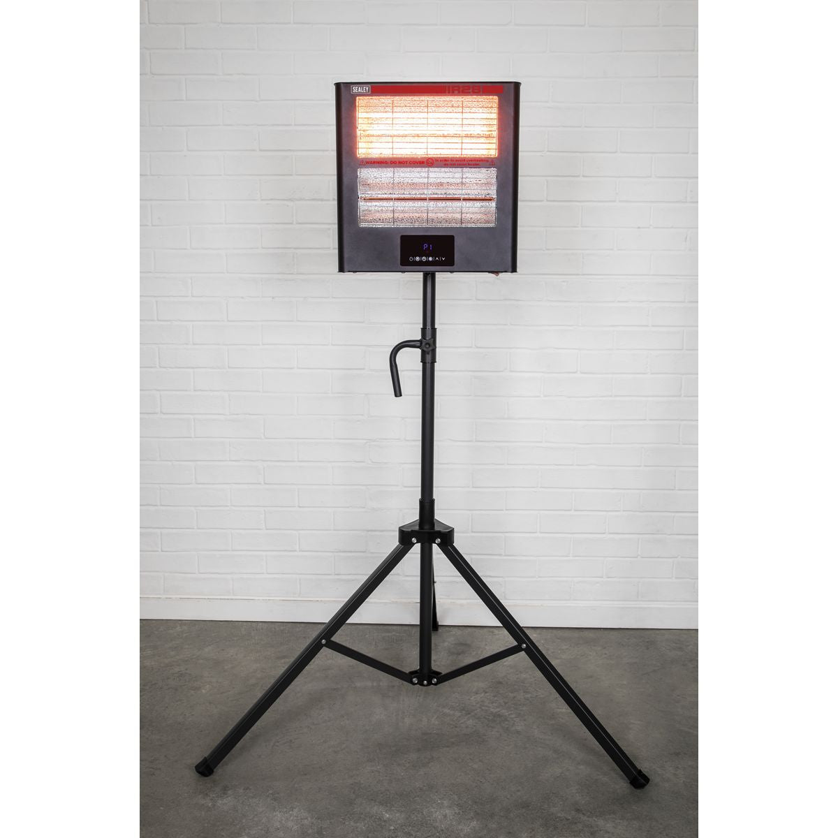 Sealey IR28CT 1.4/2.8kW Infrared Quartz Heater with Tripod Stand 230V
