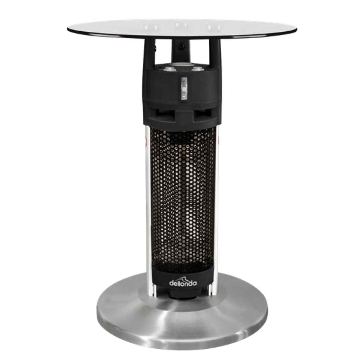 Dellonda DG62 Bistro Table with 1200W Heater Black/Stainless Steel