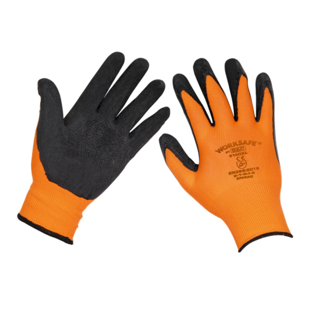 Sealey 9140XL/B120 Foam Latex Grippa Gloves (X-Large) Pack of 120 Pairs
