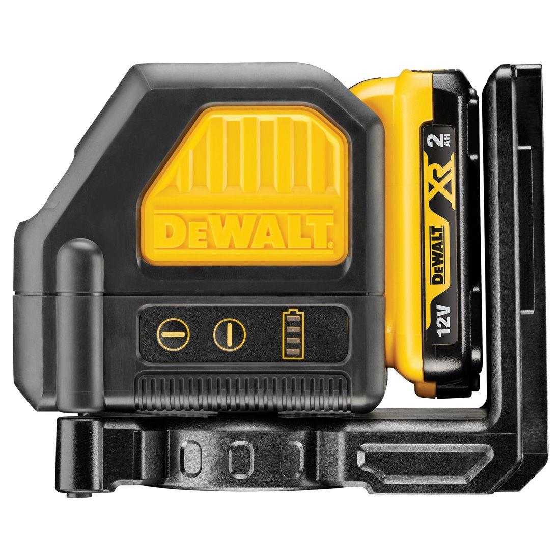 Dewalt DCE088D1R-GB 12V XR Cross Line Red Laser with 1 x 2.0Ah Battery, Charger & Case Item Condition Damaged Box
