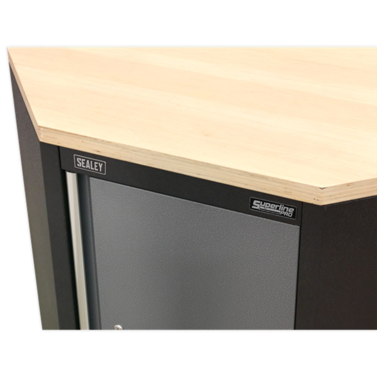 Sealey APMS60PW 865mm Pressed Wood Worktop for Modular Corner Cabinet