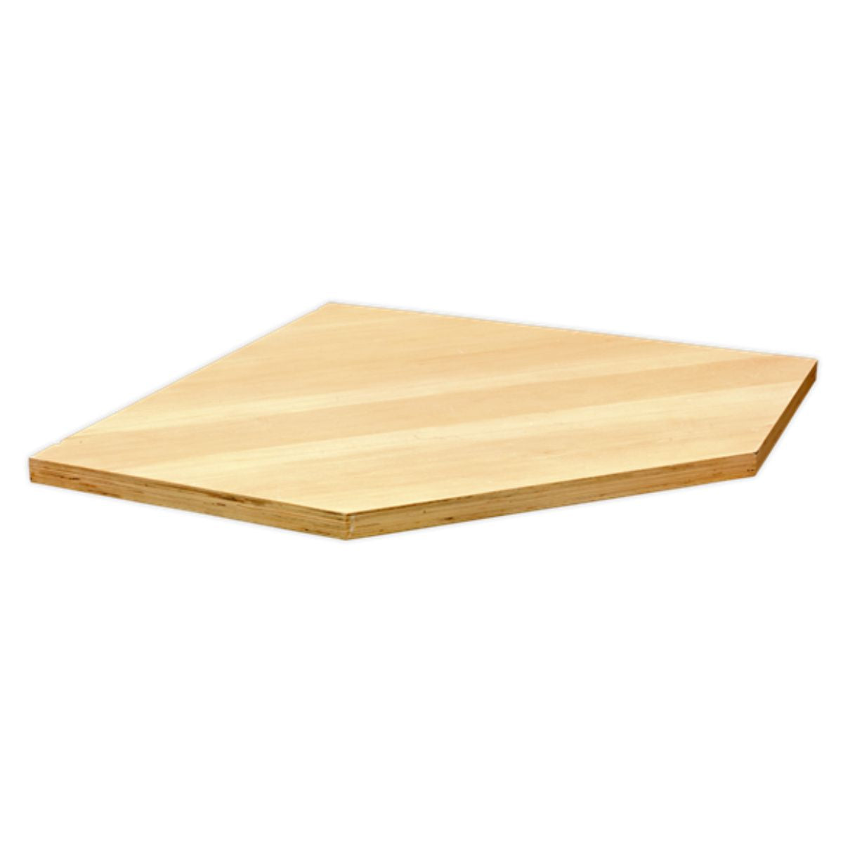 Sealey APMS60PW 865mm Pressed Wood Worktop for Modular Corner Cabinet