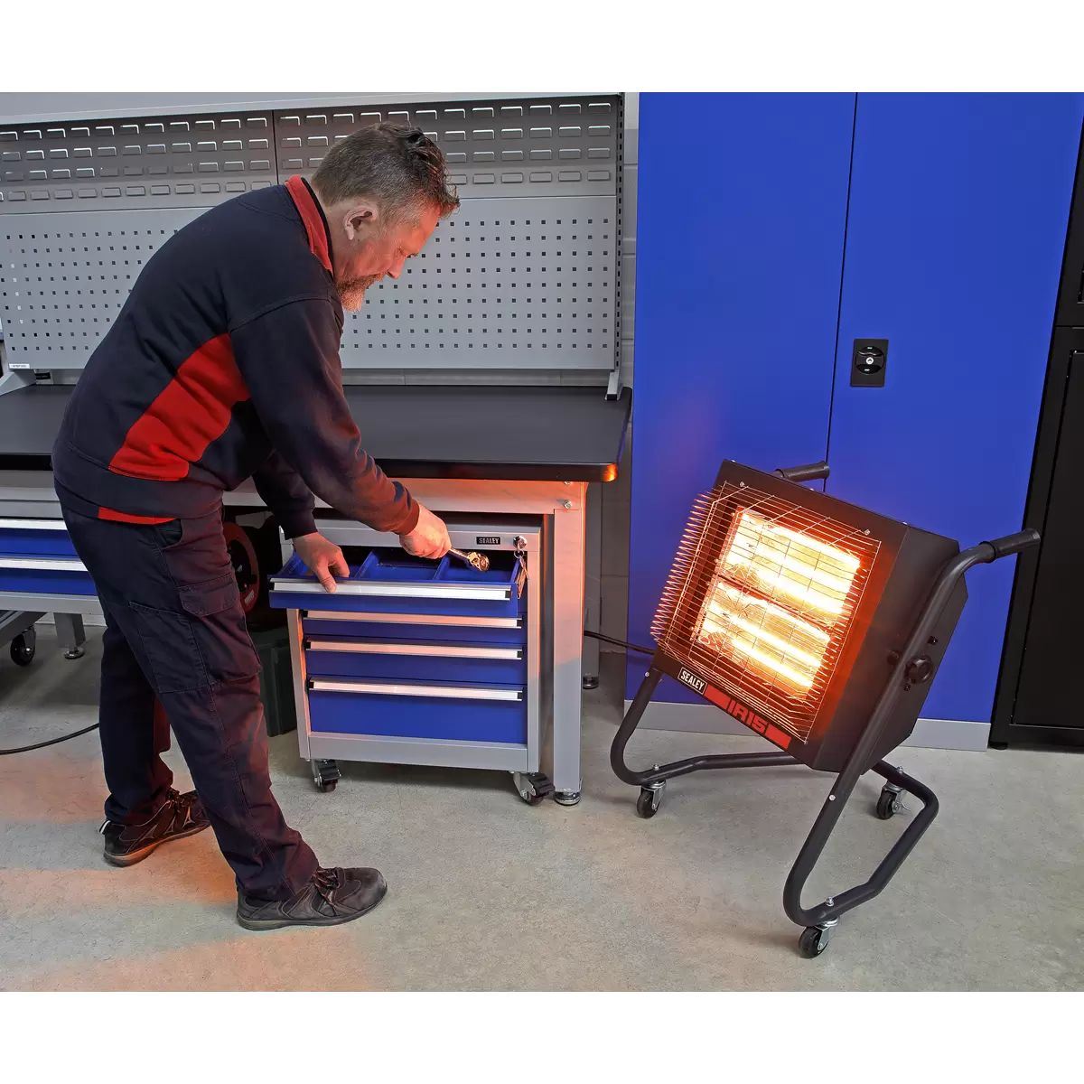 Sealey IR15 Infrared Halogen Heater 230V/2.8kW