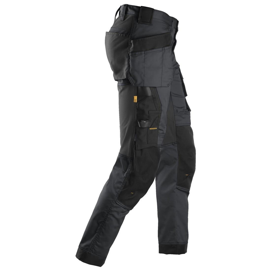 Snickers 6241-96 AllroundWork Stretch Work Trousers with Holster Pockets Steel Grey W33