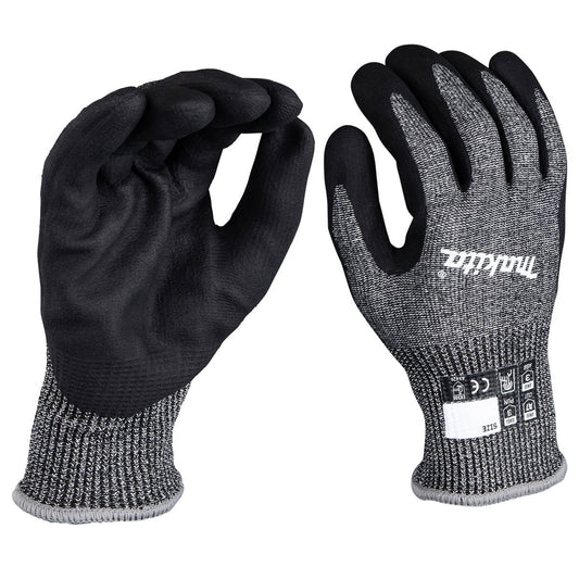 Makita P-84713 Advanced FitKnit Cut Level 7 Nitrile Coated Dipped Gloves Size Medium