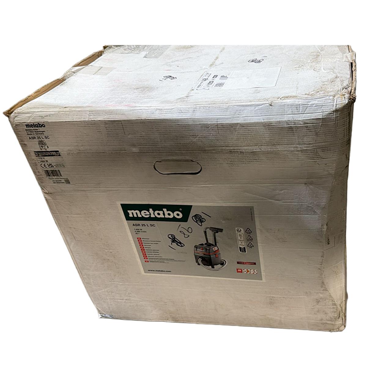 Metabo ASR 25 L SC L-Class Wet & Dry Vacuum Cleaner 110V/1400W 602024390 Item Condition Damaged Box