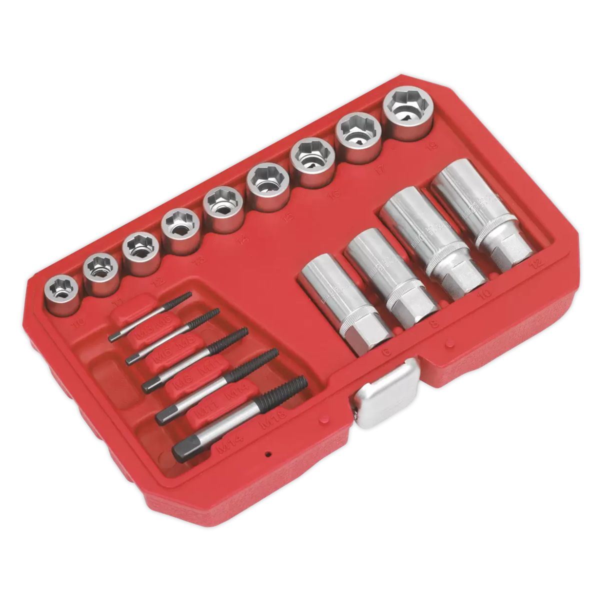 Sealey AK751 Bolt Stud & Screw Extractor Set 18pc