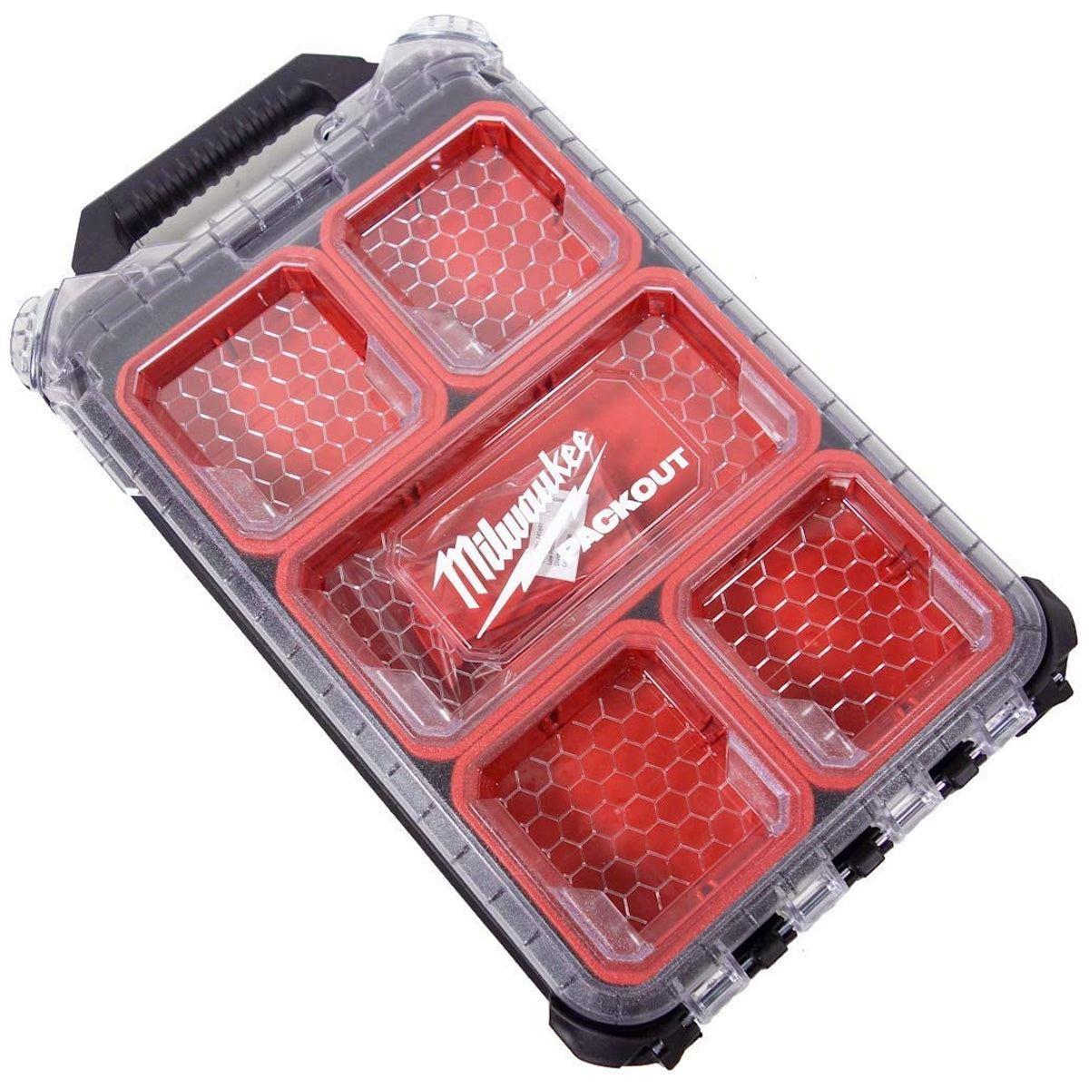 Milwaukee Packout Deep Organiser With Compact Organiser & Slim Case