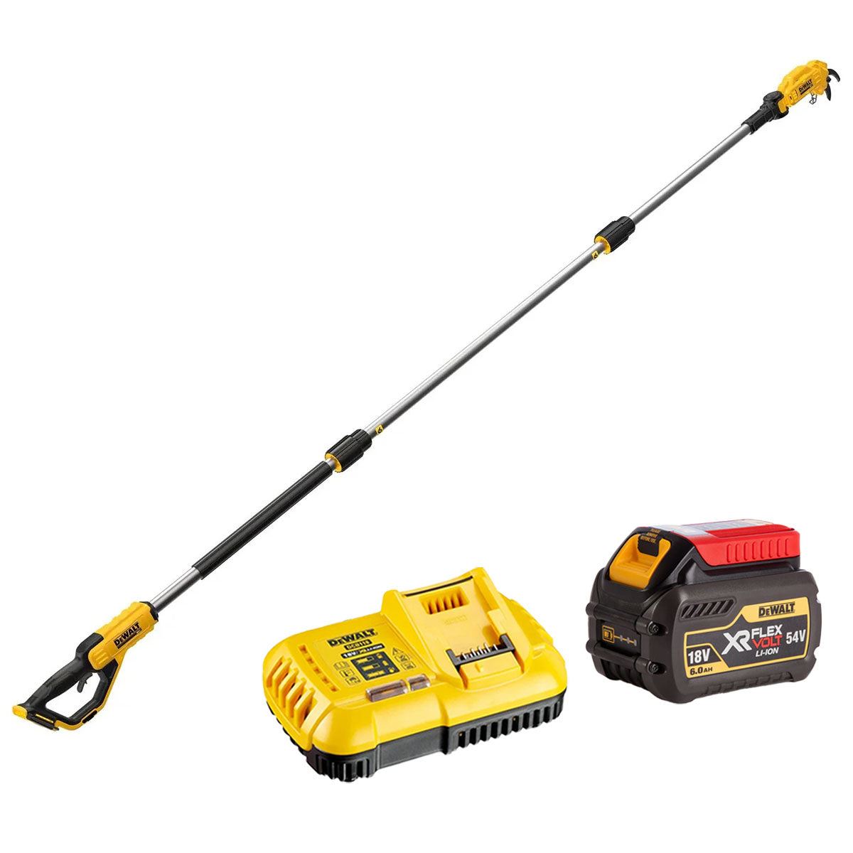 DeWalt DCMPP569N-XJ 18V XR Pole Pruning Saw with 1 x 6.0Ah Battery & Charger