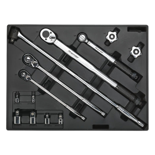 Sealey TBT32 Ratchet, Torque Wrench, Breaker Bar & Socket Adaptor Set 13pc