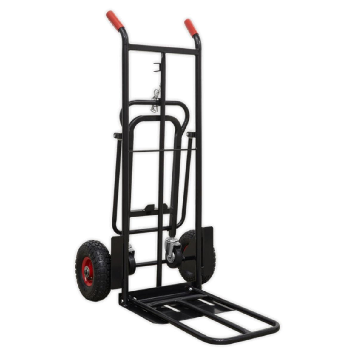 Sealey CST989HD 300kg Heavy-Duty 3-in-1 Sack Truck with PU Tyres