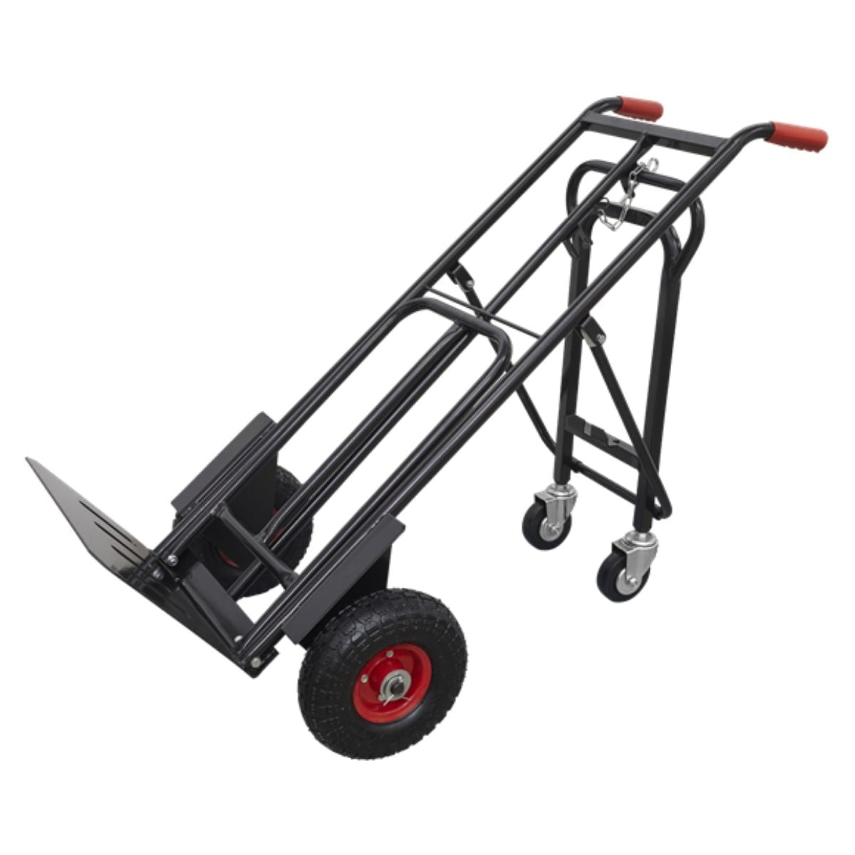 Sealey CST989HD 300kg Heavy-Duty 3-in-1 Sack Truck with PU Tyres