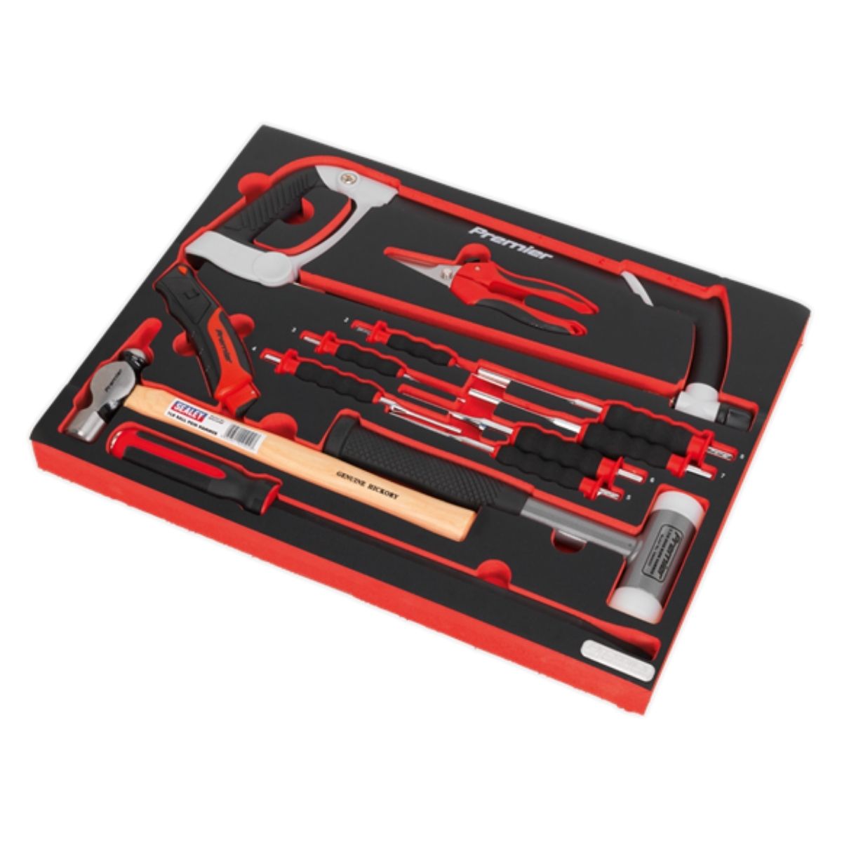 Sealey TBTP06UK Hacksaw, Hammers & Punch Kit 13pc