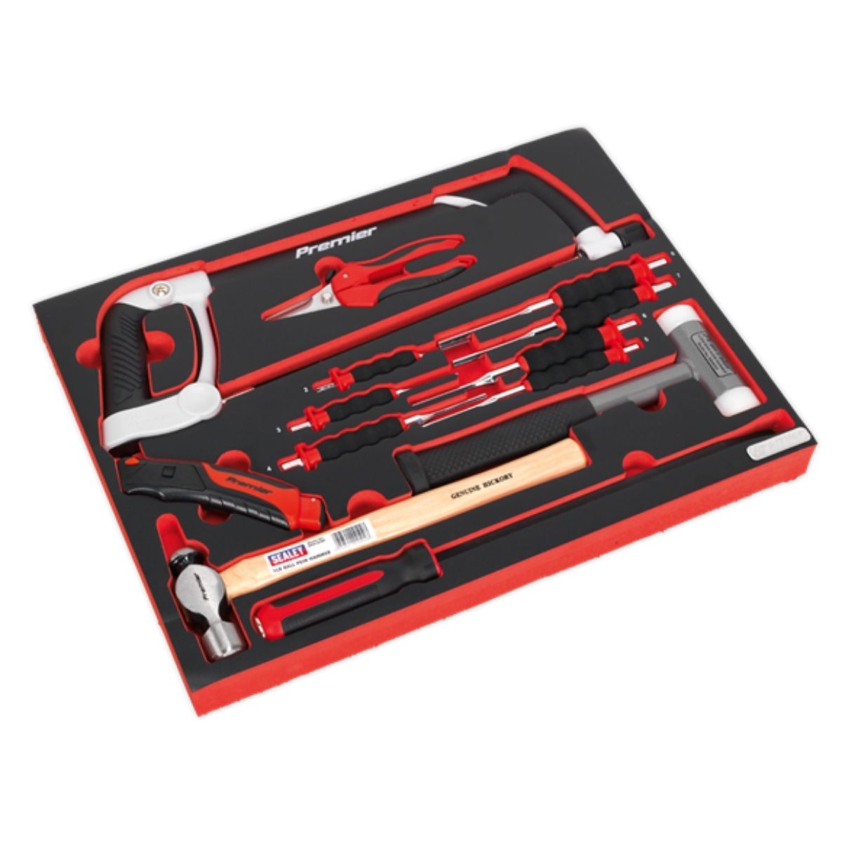 Sealey TBTP06UK Hacksaw, Hammers & Punch Kit 13pc