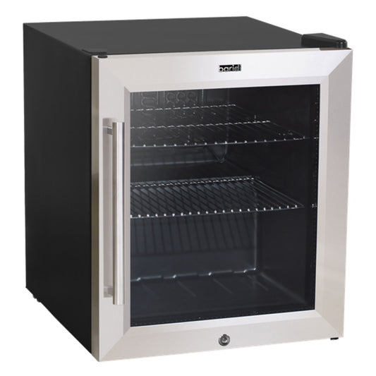 Baridi DH75 50L Stainless Steel Tabletop Beer & Drinks Fridge with Glass Door