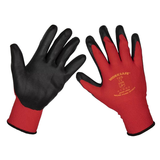 Sealey 9125XL/B120 Flexi Grip Nitrile Palm Gloves X-Large