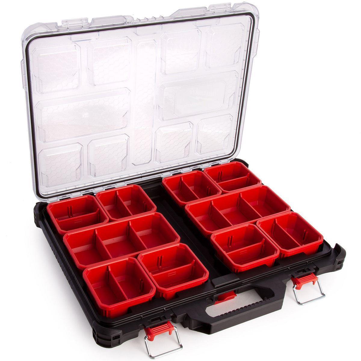 Milwaukee Packout Trolley Toolbox 3 Piece Set With Slim Organiser Case