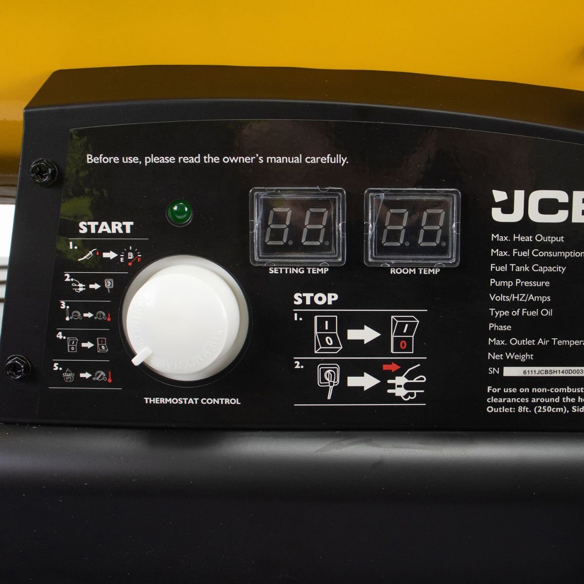 JCB SH140D Diesel Kerosene Space Heater 230V/37kW