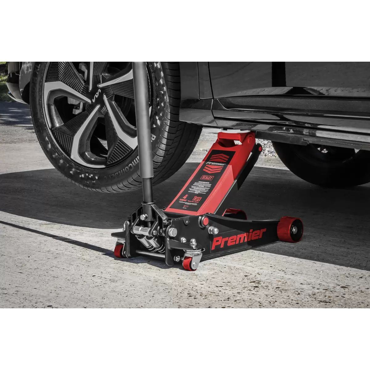 Sealey 4040AR Trolley Jack 4 Tonne Ton Rocket Quick Lift Red Car Van Garage