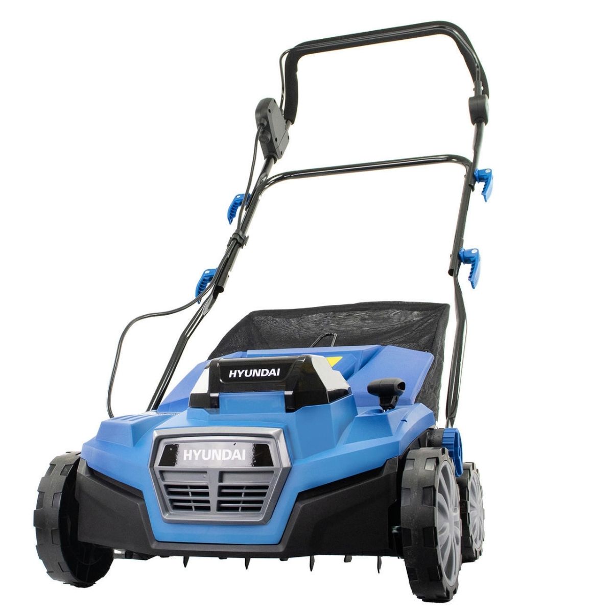 Hyundai HY2196 40V Cordless Lawn Scarifier, Aerator & Dethatcher Rake 380mm 2 x 4Ah Batteries & Charger