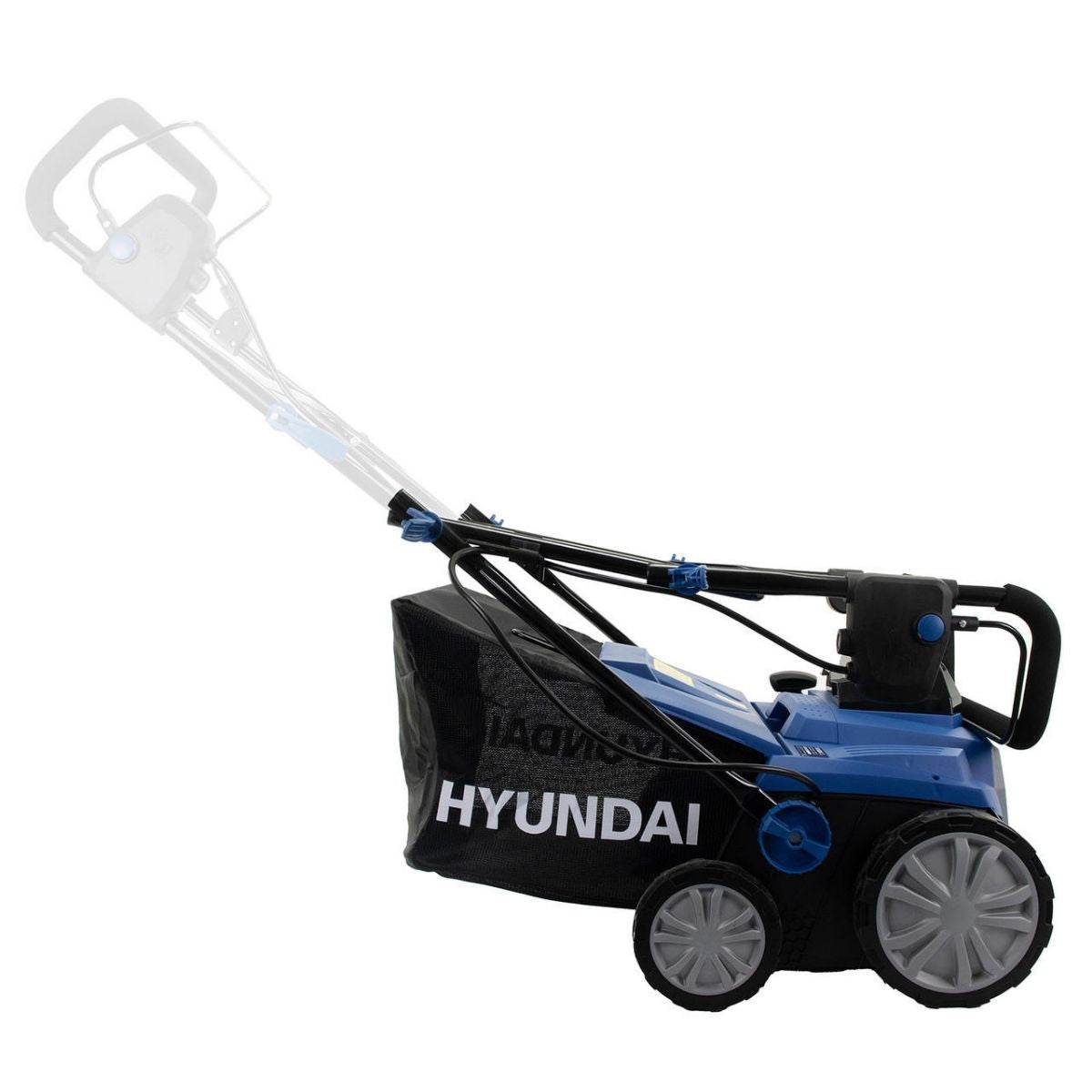 Hyundai HY2197 40V Artificial Grass Brush 38cm With 2 x 4Ah Li-ion Batteries & Charger, 45L Grass Catcher