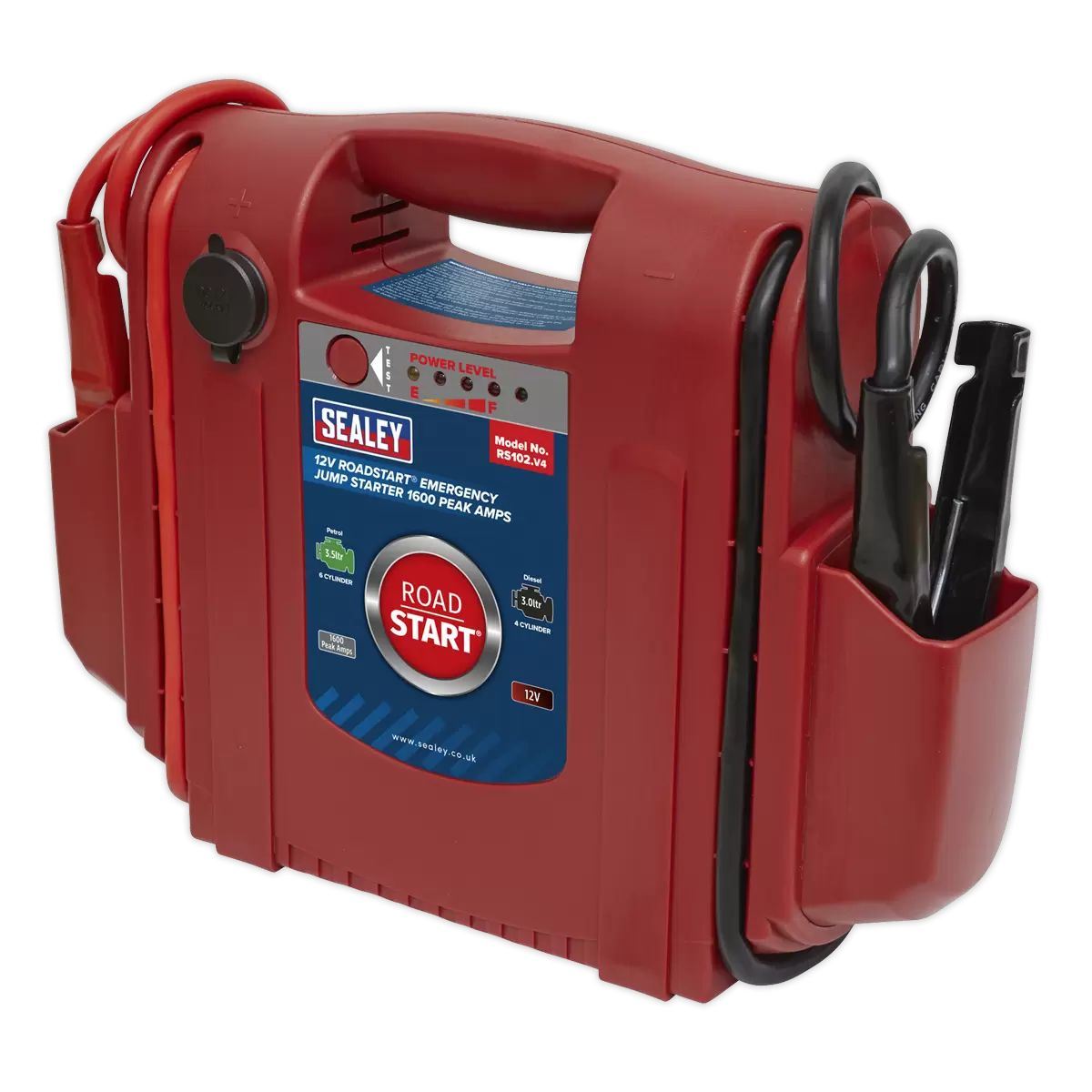 Sealey RS102 1600A 12V RoadStart Emergency Jump Starter