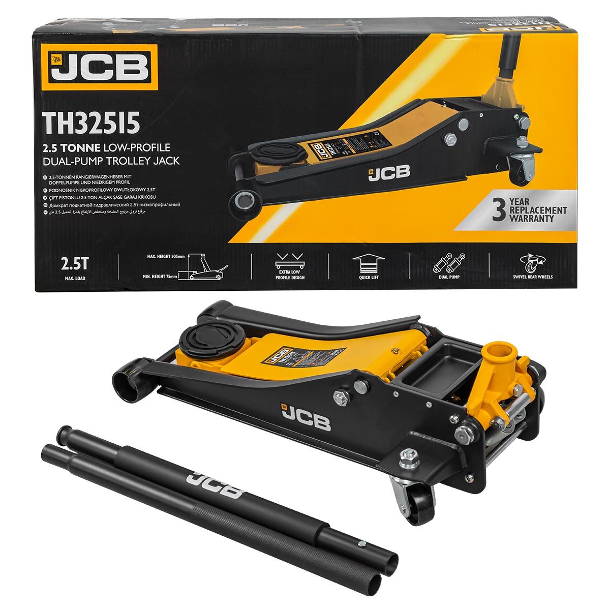 JCB TH32515 Pump Trolley Jack 2.5 Tonne