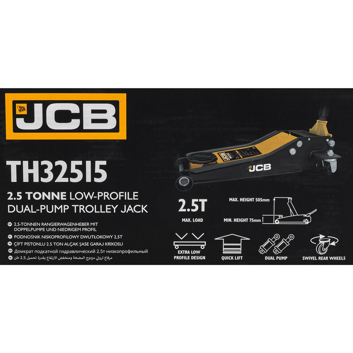 JCB TH32515 Pump Trolley Jack 2.5 Tonne