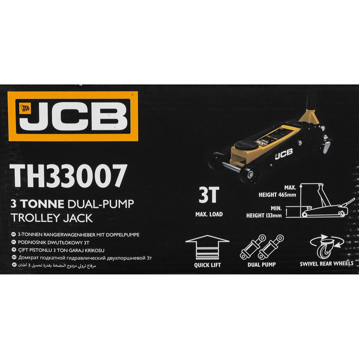 JCB TH33007 Hydraulic Trolley Jack 3 Tonne