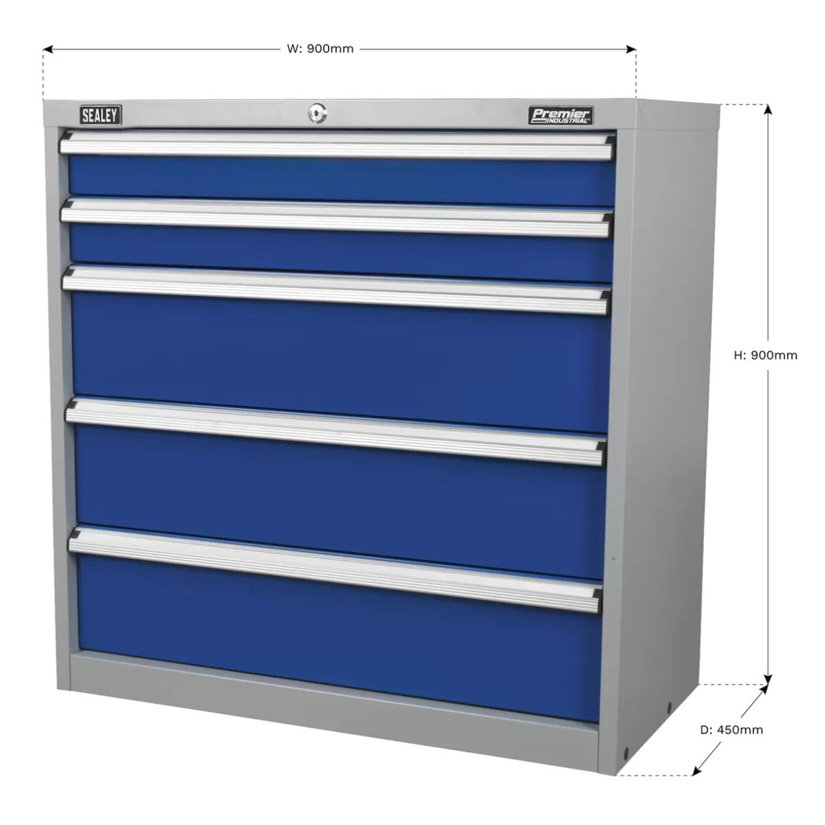 Sealey API9005 Industrial Cabinet 5 Drawer