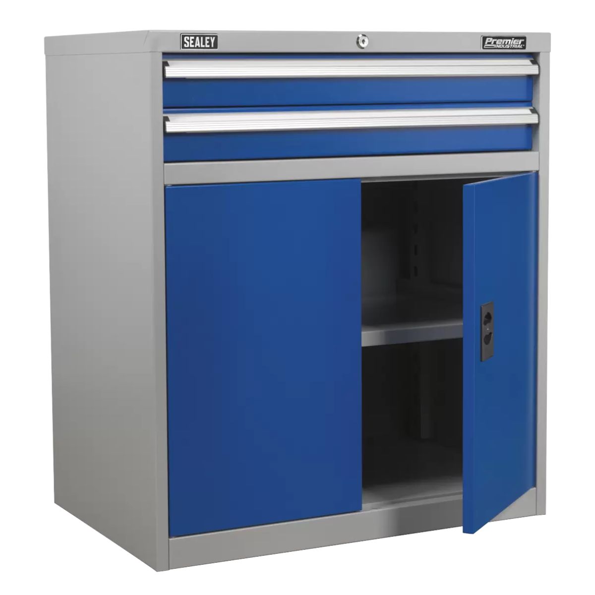 Sealey API8810 Industrial Cabinet 2 Drawer & 1 Shelf Double Locker