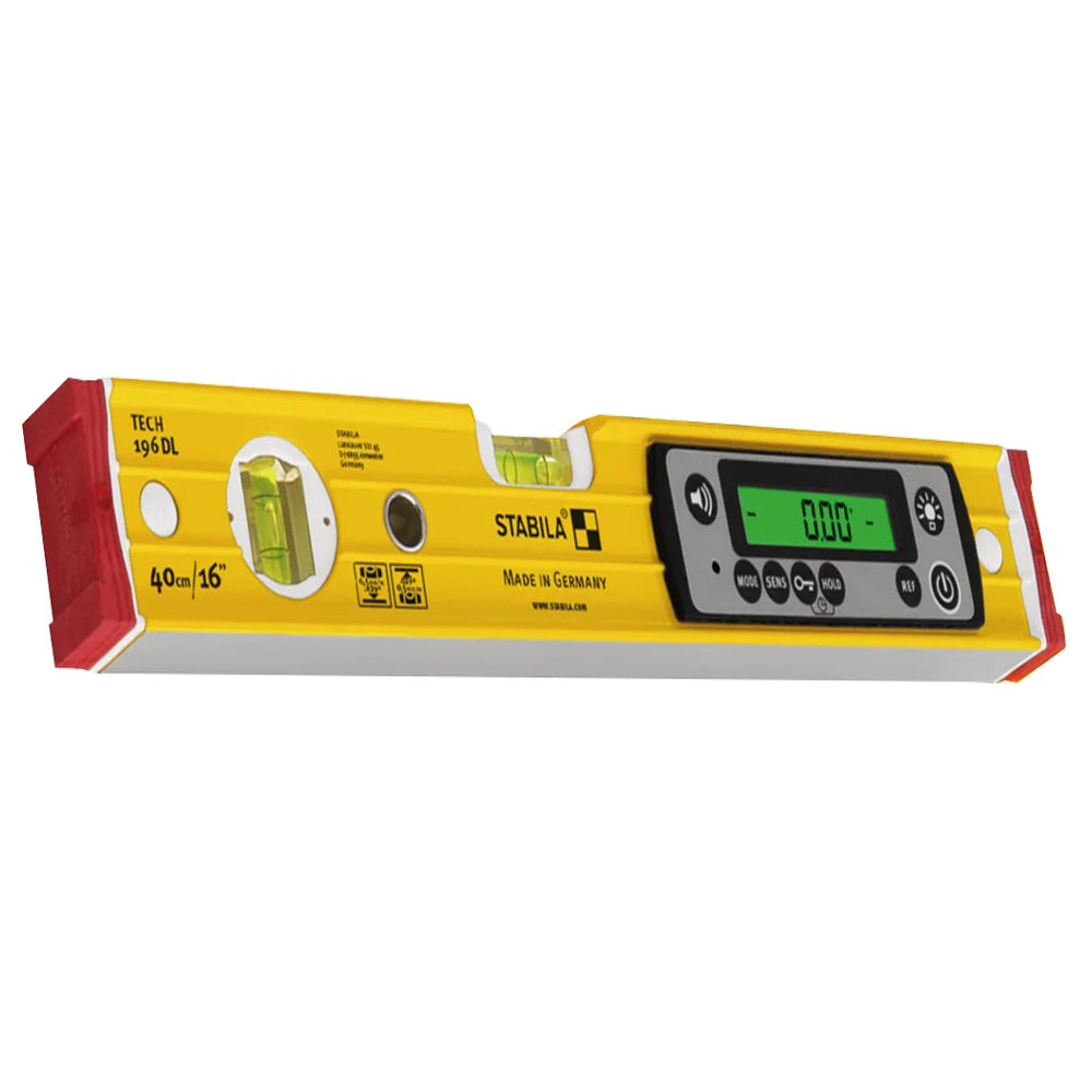 Stabila STB19830 TECH 196 DL Digital Spirit Level 40cm for Accurate Measurements 19830