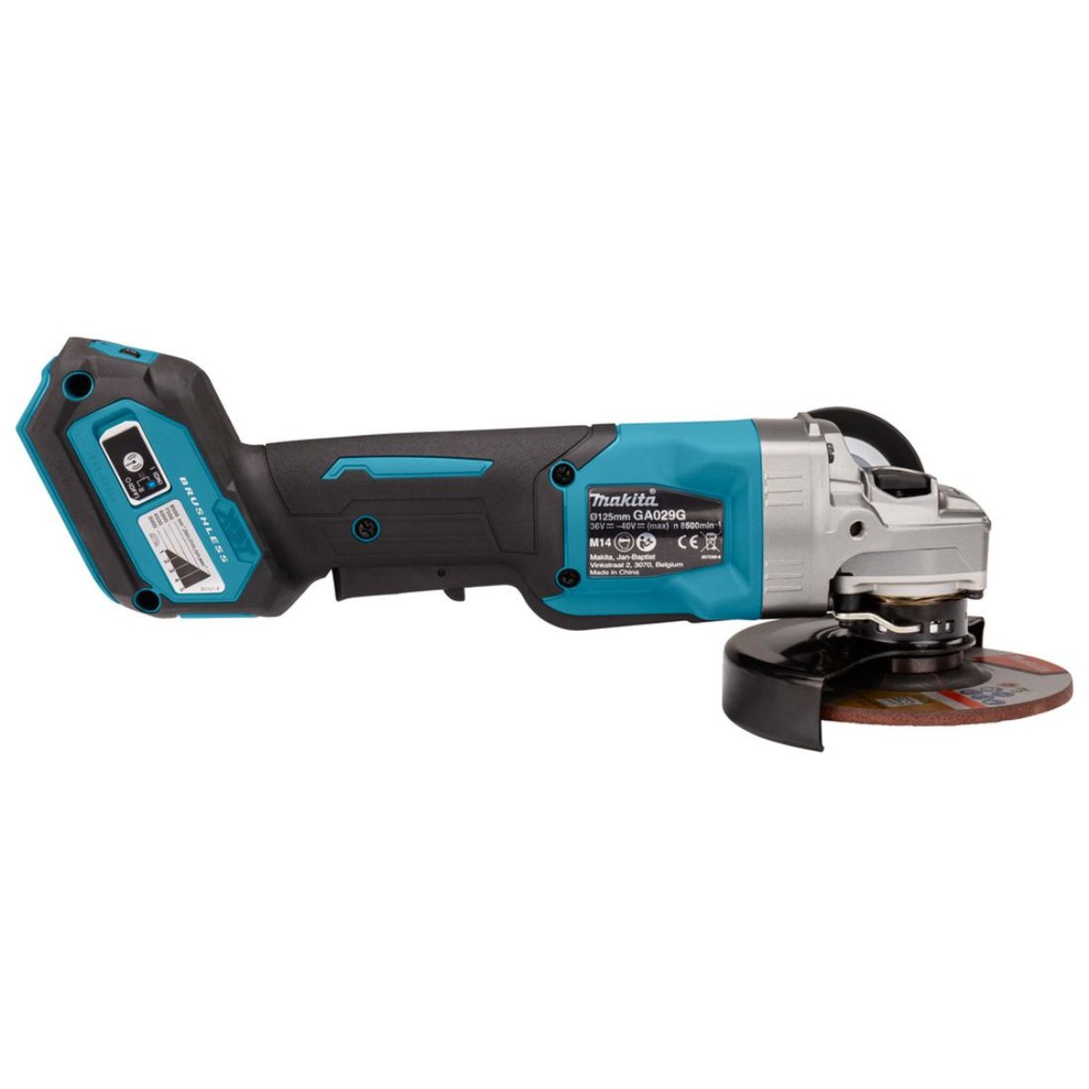 Makita GA029GZ01 40v XGT Max 125mm Brushless Angle Grinder Body Only With Carry Case