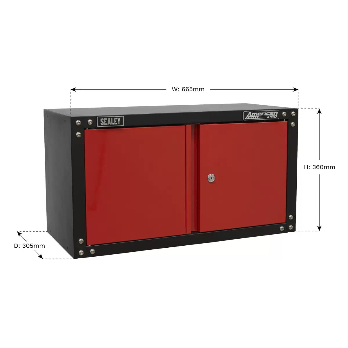 Sealey APMS85 Modular 2 Door Wall Cabinet 665mm