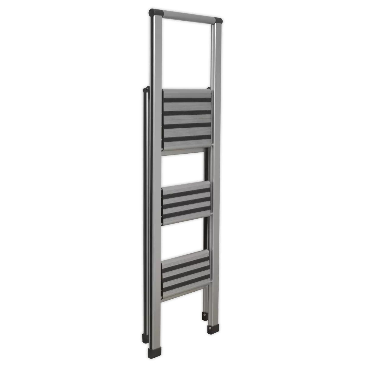 Sealey APSL3 Aluminium Professional Folding Step Ladder 3-Step