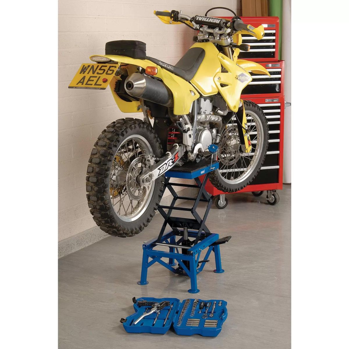 Draper MCPL3B Hydraulic Motorcycle Scissor Lift 135kg 70212