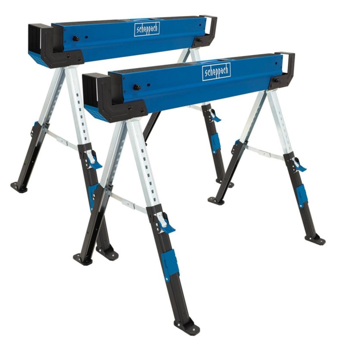 Scheppach MWB600 Sawhorse 61.8-82cm Height 589kg Load Capacity