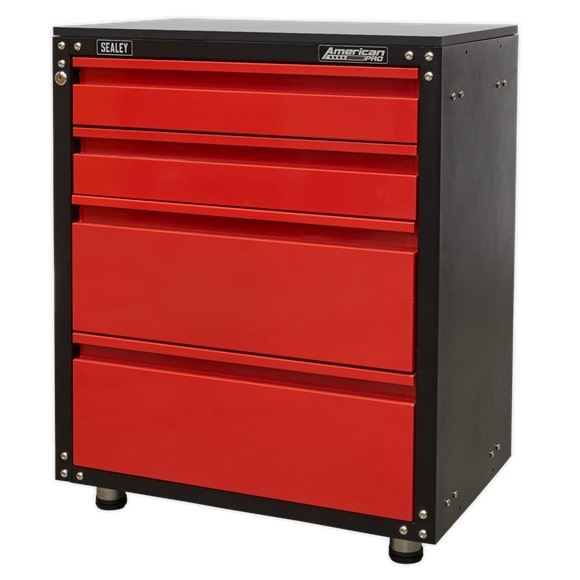Sealey APMS84 Modular 4 Drawer Cabinet Worktop 665mm