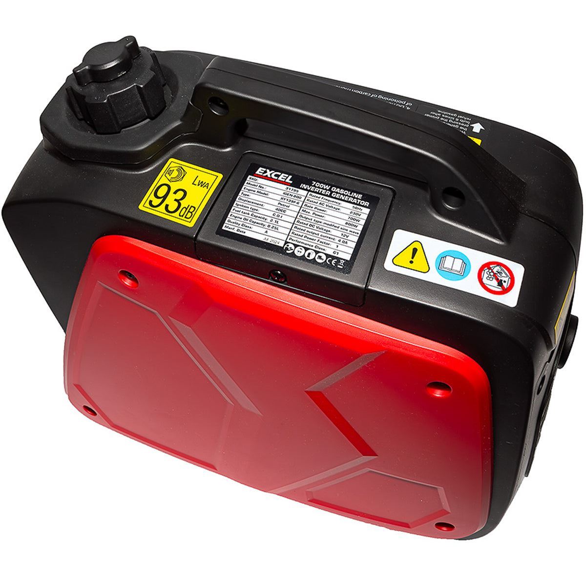 Excel Petrol Inverter Generator 4-Stroke Engine - 800W Power Output, 40CC for Reliable Outdoor use