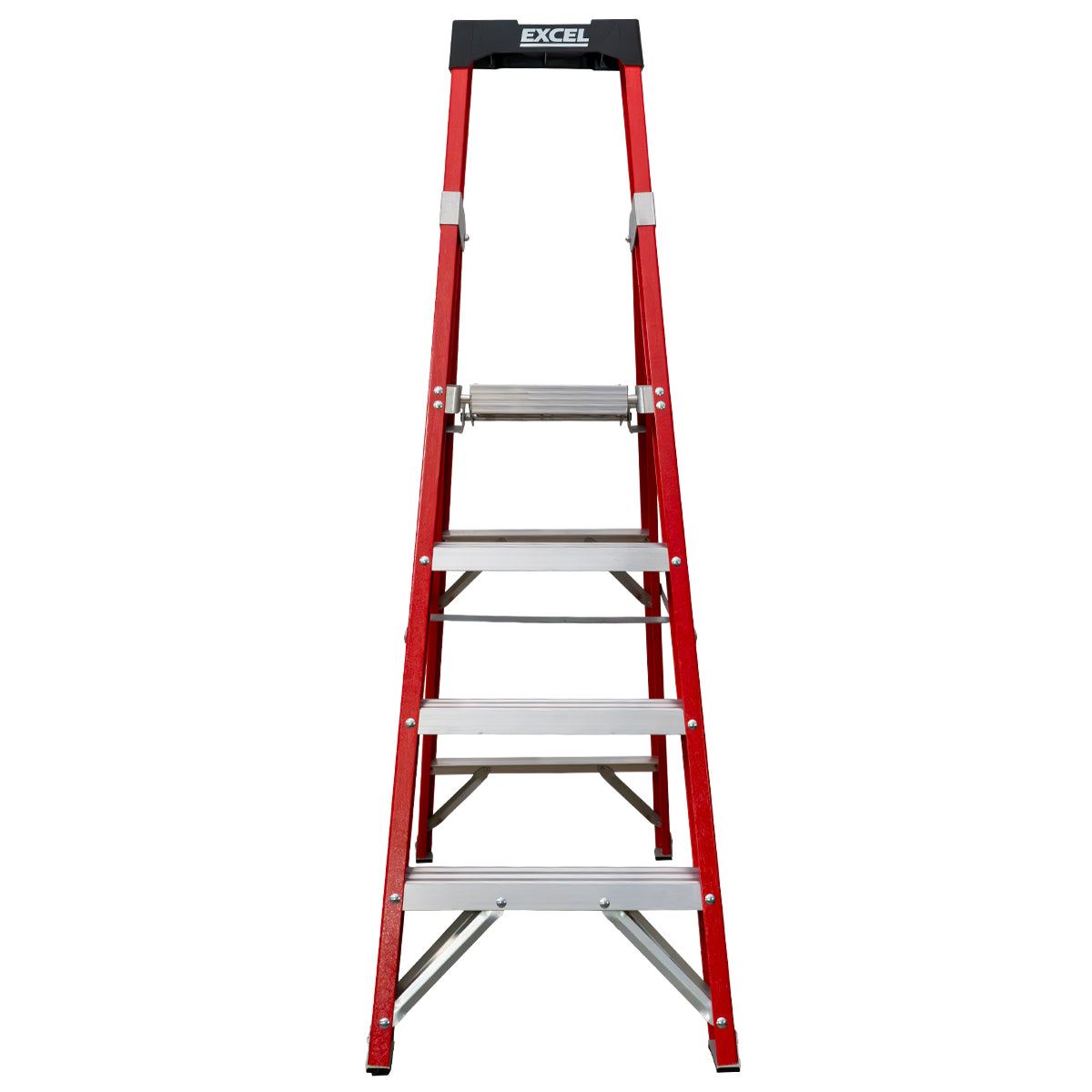 Excel Electricians Fibreglass Platform Step Ladder 4 Tread 1.57m EN131