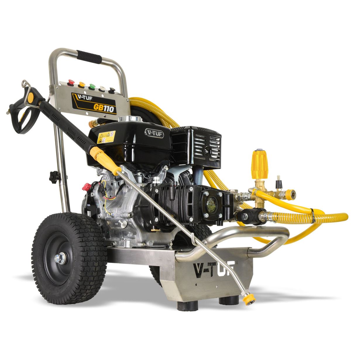 V-TUF GB110 21L/min Industrial 13HP Gearbox Driven Honda Petrol Pressure Washer 3000psi & 200Bar