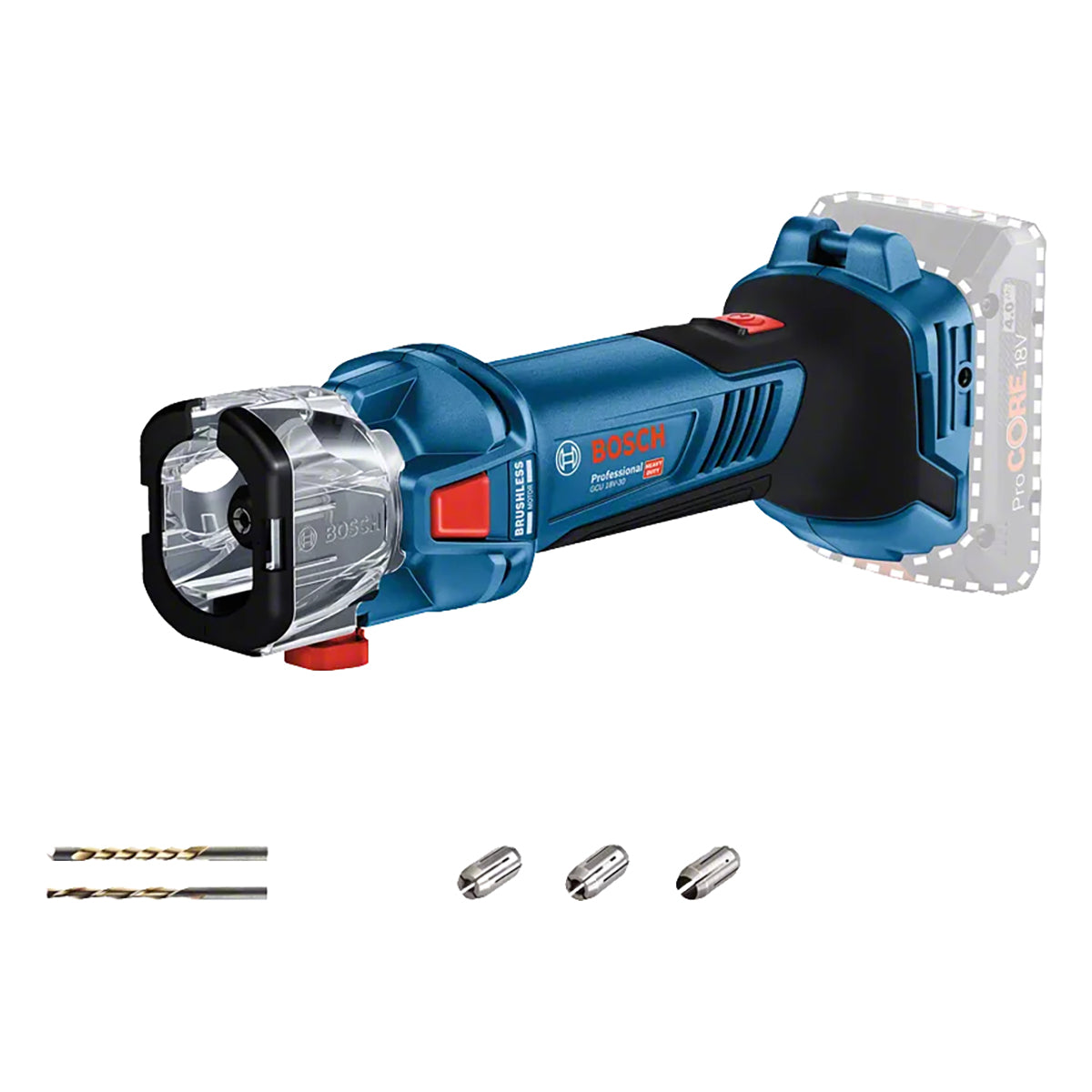 Bosch GCU 18V-30 Professional Drywall Router Body only for Precision Cutting 06019K8000