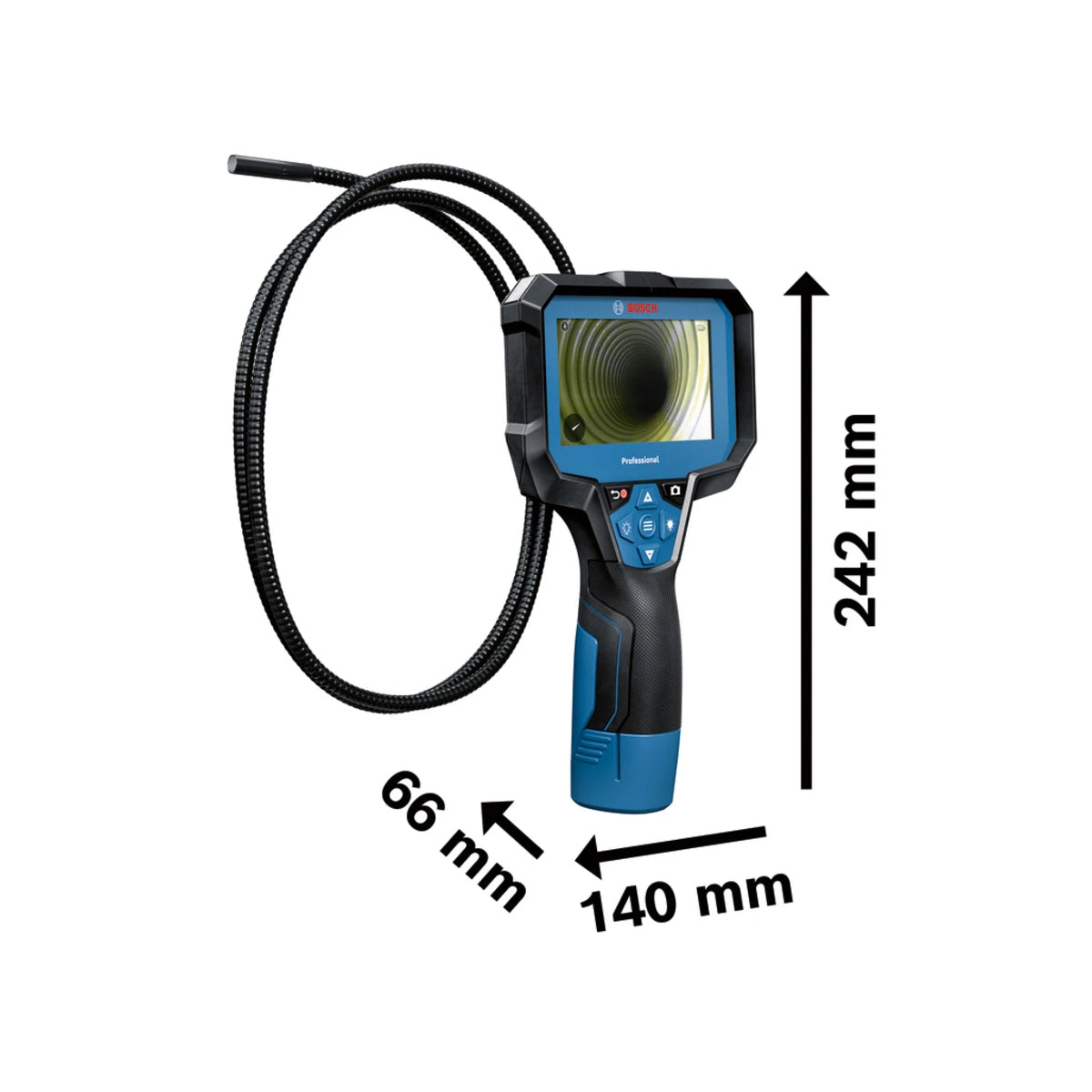 Bosch GIC 12V-4-23 C Professional Inspection Camera With Battery & Adaptor 0601241500