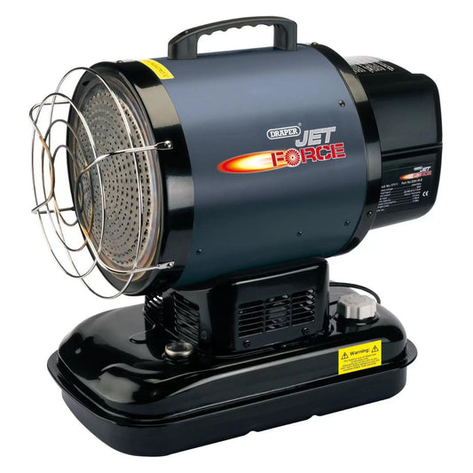 Draper DSH-IR-B Jet Force Infrared Diesel and Kerosene Space Heater Efficient Heating Solution 17 kW 17111