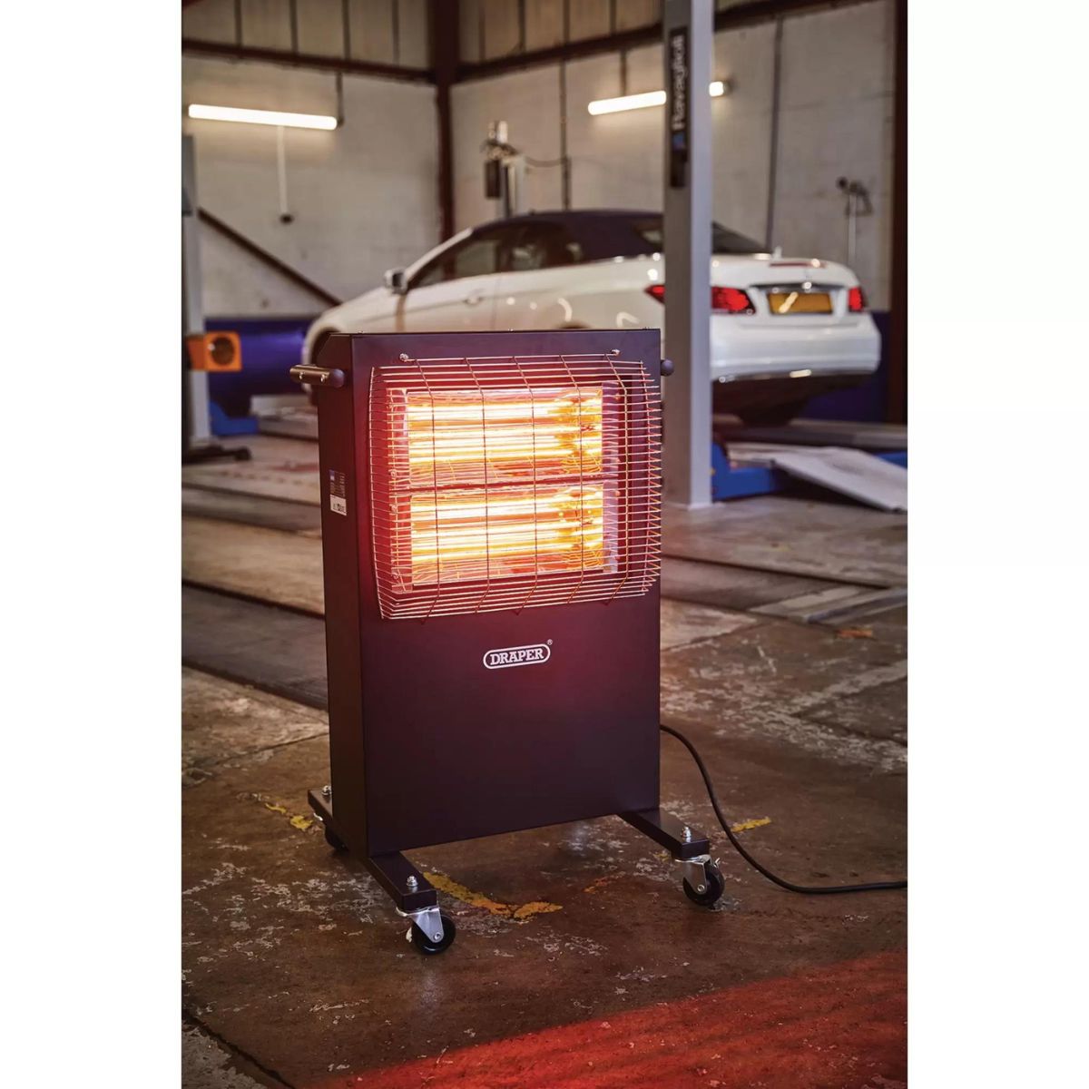 Draper IRH2800 Infrared Cabinet Heater Efficient Heating for Commercial Spaces 230V/2.8Kw 04745