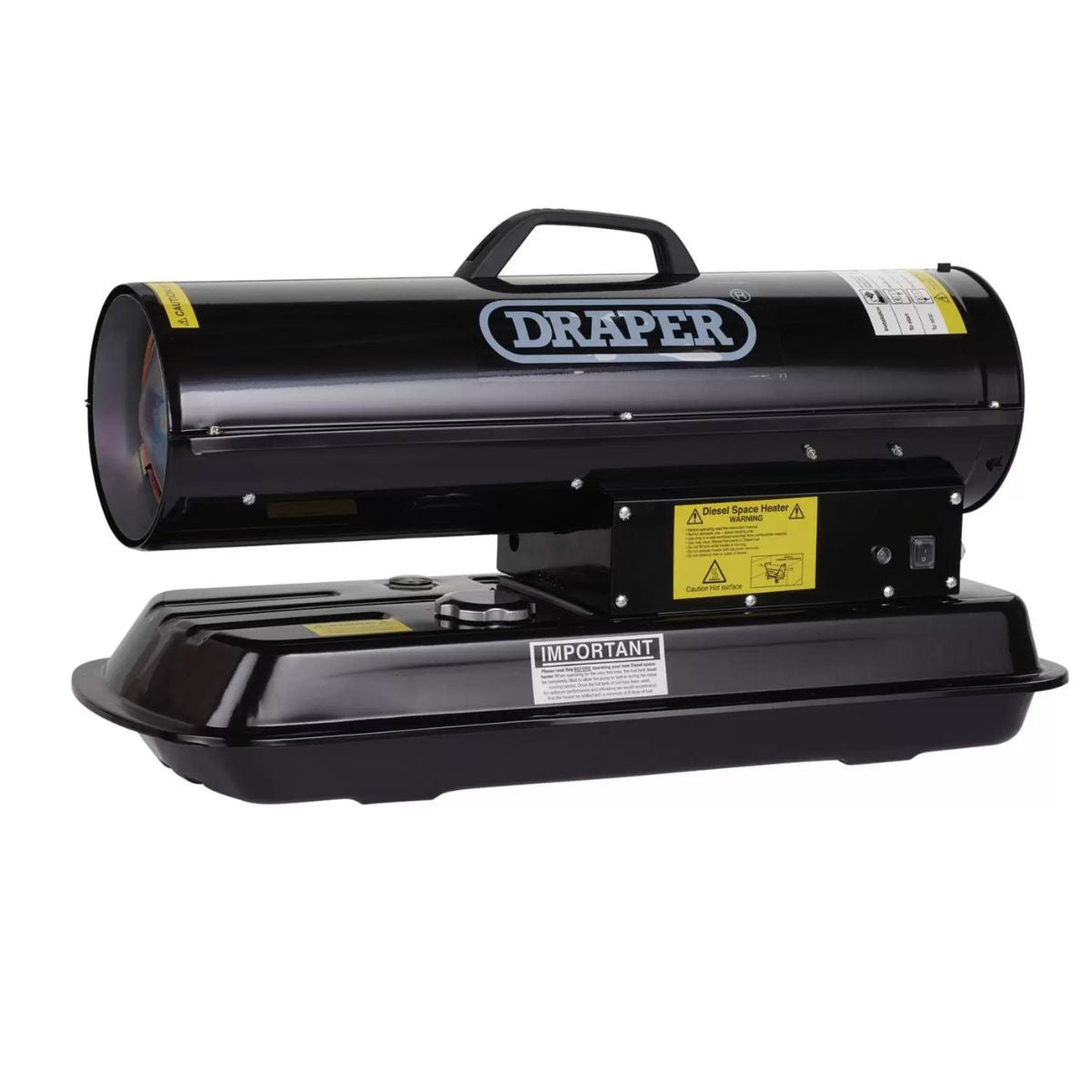 Draper DSH58 Diesel & Kerosene Space Heater Efficient Heating for Small Spaces 200W/230V 04174